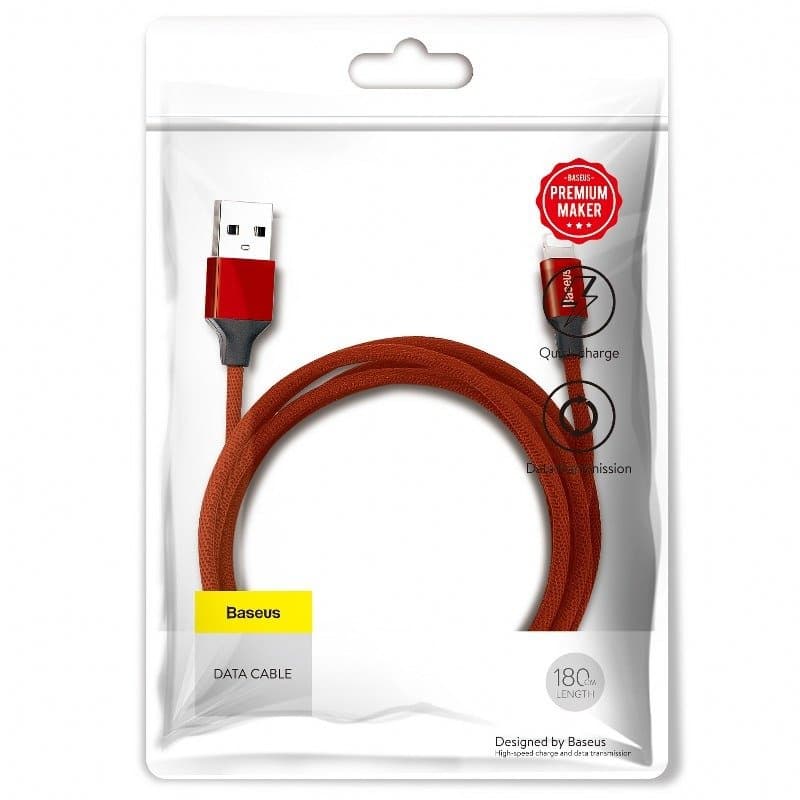 Baseus Yiven Lightning kabel 180cm, 2A (rdeč) 6