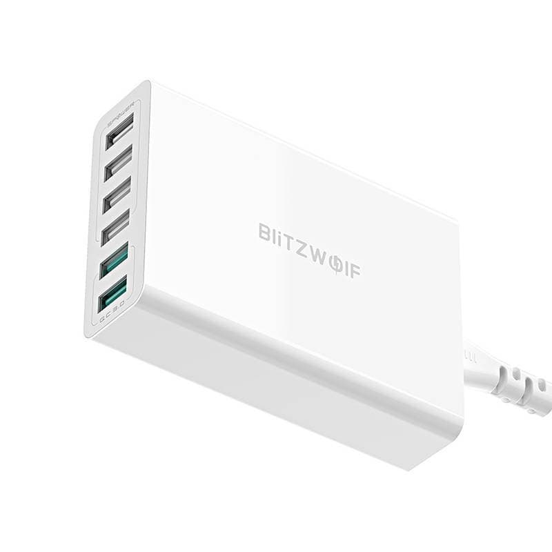 Blitzwolf BW-S15 USB polnilnik, 60W, QC 3.0 (bel) 5