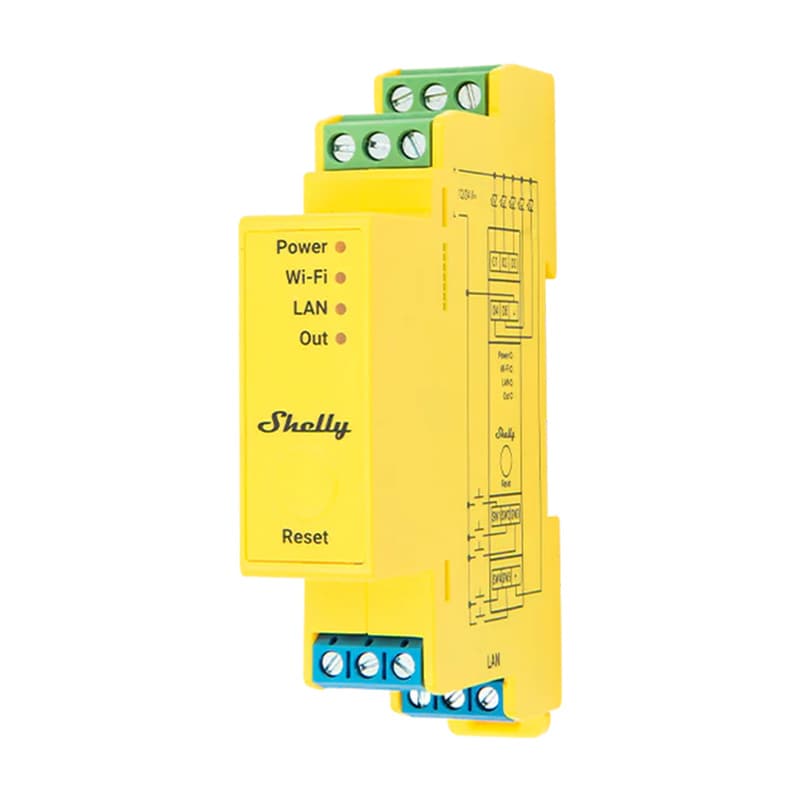 Shelly RGBWW Pro PM WiFi LED kontroler (DIN letev)