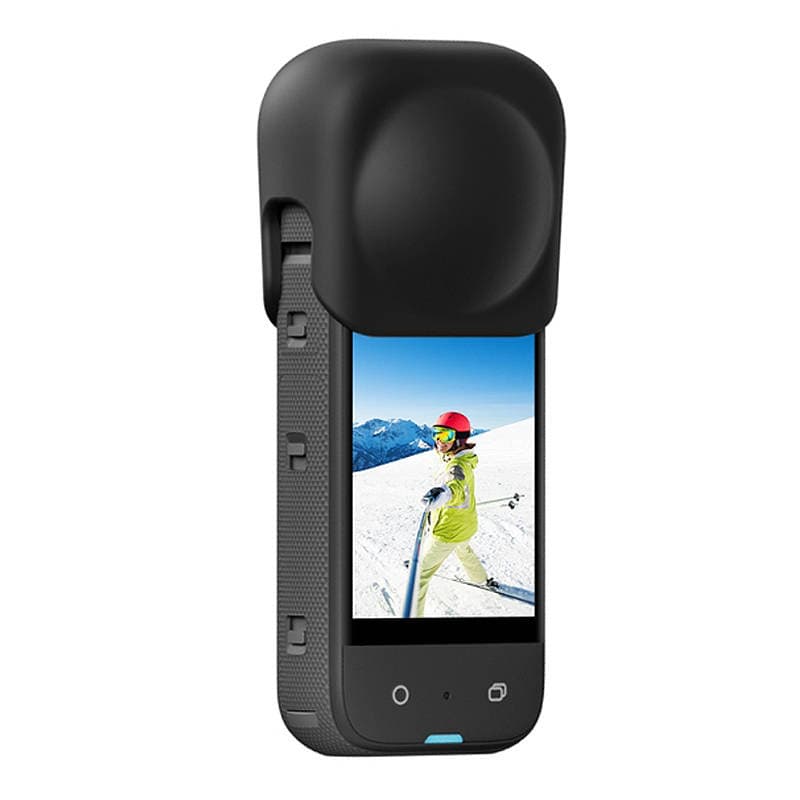 Silikonski pokrov za lečo Puluz za Insta360 X3 (črn) 4