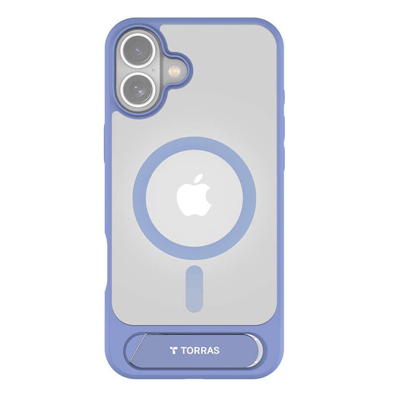 Ovitek Torras Pstand Series za iPhone 16 (modra)