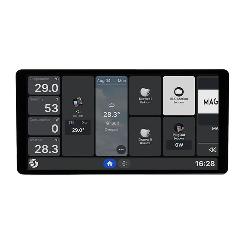 Shelly Wall Display X2i nadzorna plošča WiFi/BLU, 6.95" (srebrna)