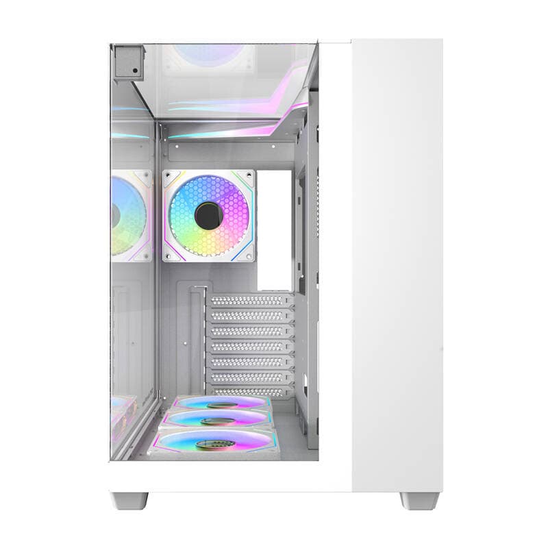 Ohišje za računalnik Darkflash TH285 (Bel) + 4 Ventilatorji 2
