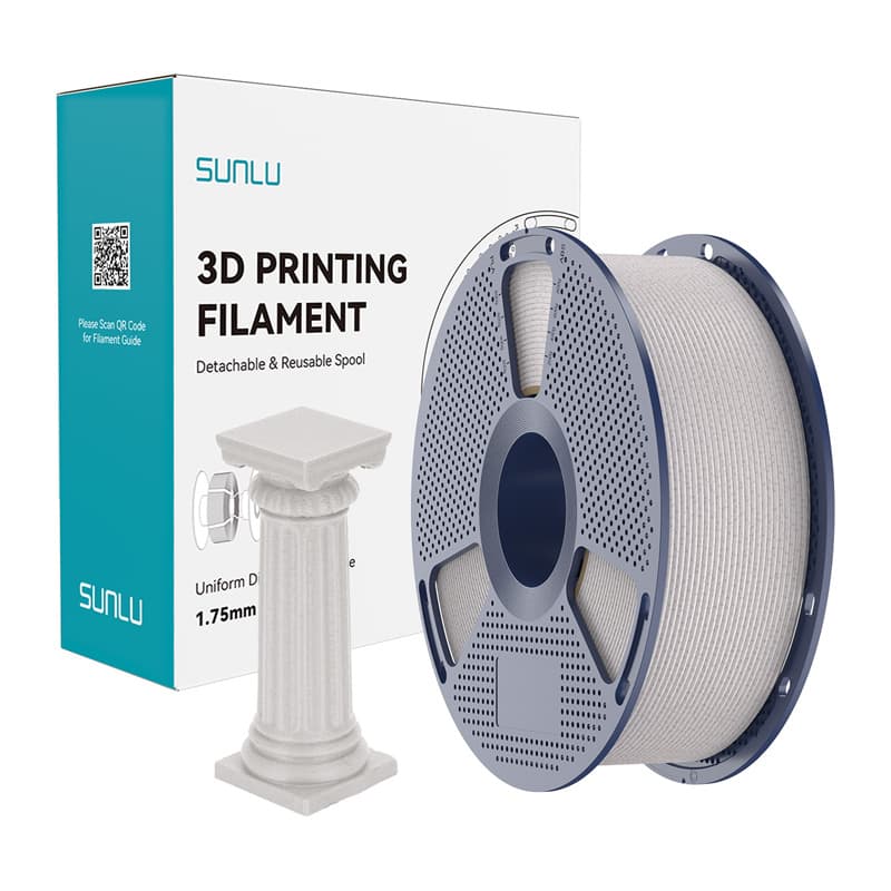 Sunlu PLA High-Speed Marble filament - svetlo siva, 1kg