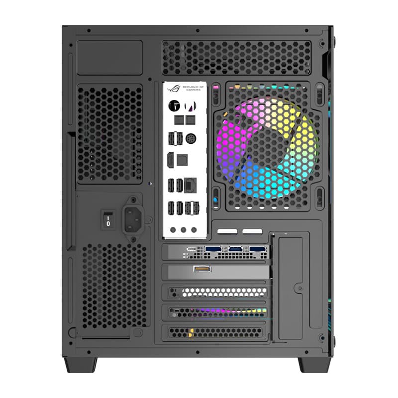 Računalniško ohišje darkFlash B275 PRO (črno) + 6 ventilatorjev 6