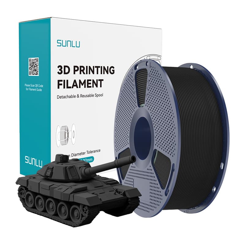 Sunlu PLA+ High-Speed Black filament, 1.75mm