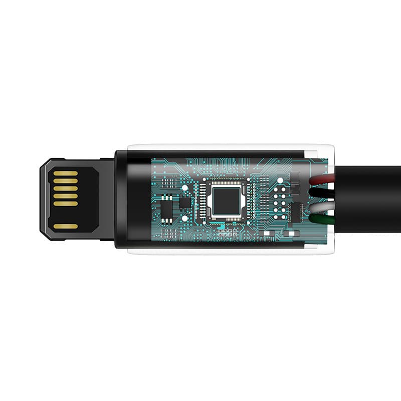 Baseus Tungsten Gold USB na Lightning polnilni kabel 2m, 2.4A, črn 7