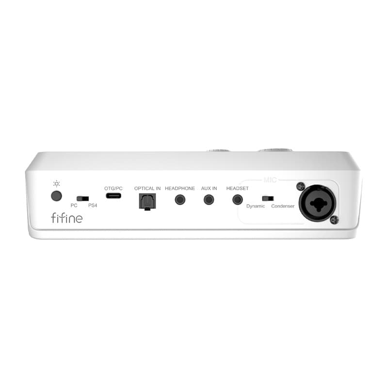 Fifine SC8W RGB gaming mešalnik (bel) 4