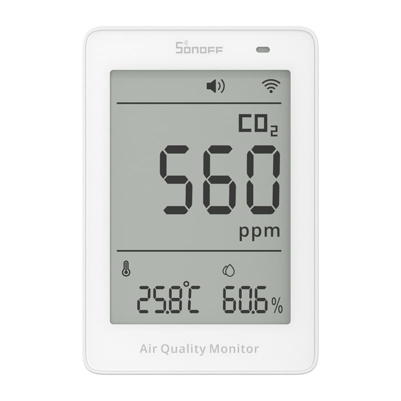 Sonoff AirGuard CO2 SAWF-08P WiFi LCD merilec kakovosti zraka 2