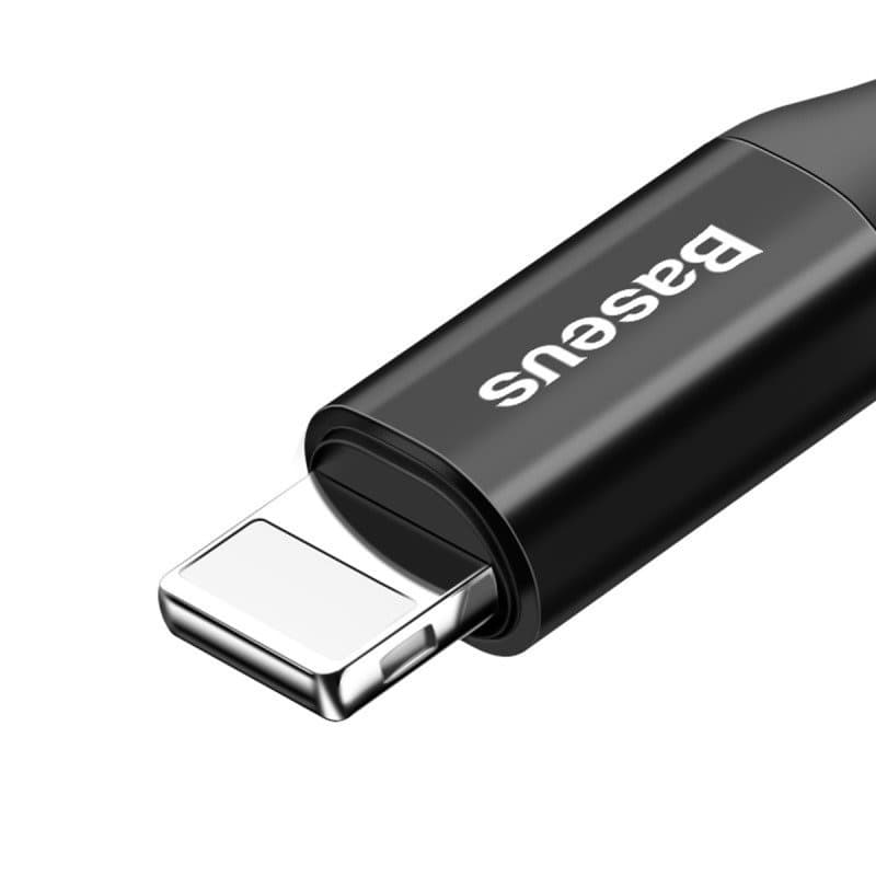 Baseus vzmetni kabel Lightning 1m, 2A (MFI, črn) 4