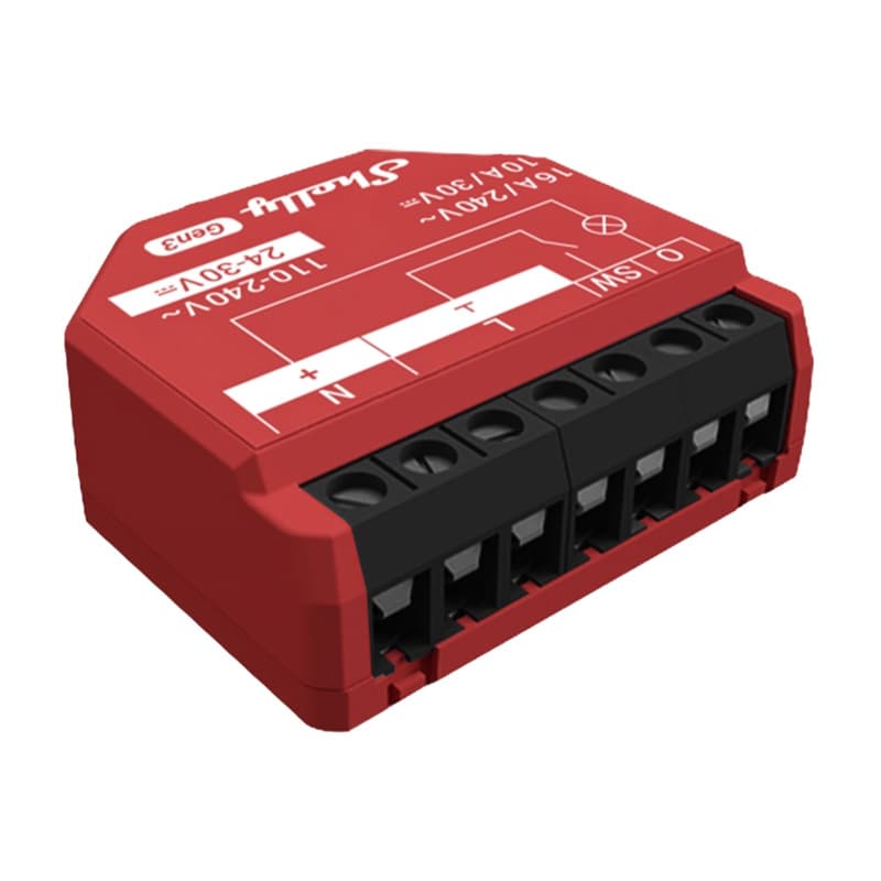 Shelly 1PM Gen3 komplet 4 krmilnikov WiFi/Bluetooth 2