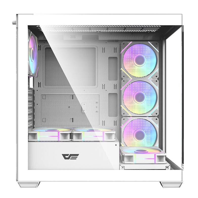 Računalniška ohišje Darkflash DS900 (belo) + 7 ARGB ventilatorjev 2