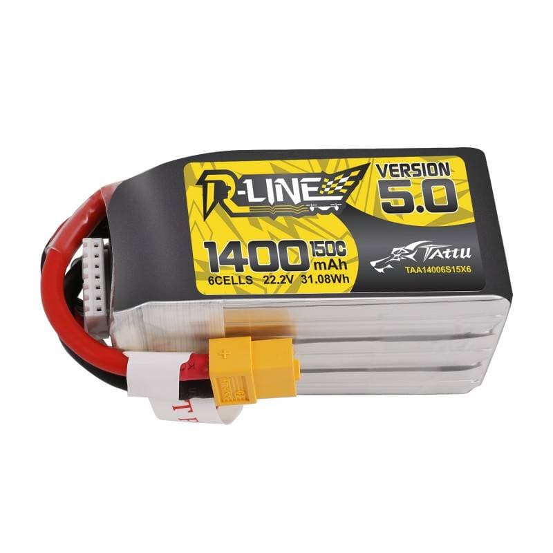 Tattu R-Line 5.0 1400mAh 22.2V 150C 6S LiPo baterija