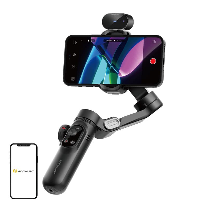 AOCHUAN X Pro Gimbal s Senzorjem AI (Črna)