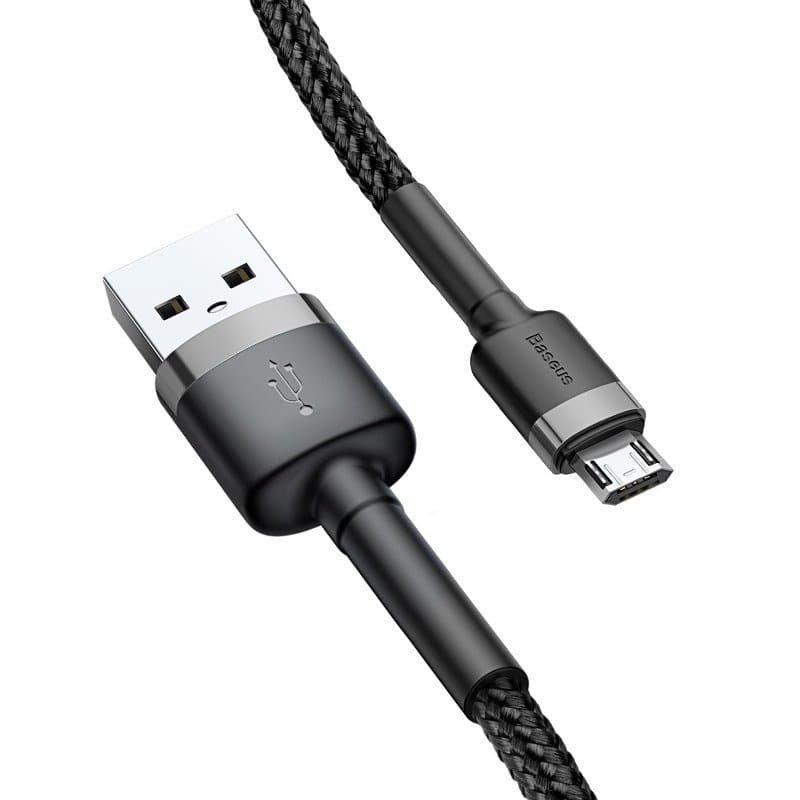 Baseus Cafule Micro USB kabel 2.4A, 1m (siv + črn) 4