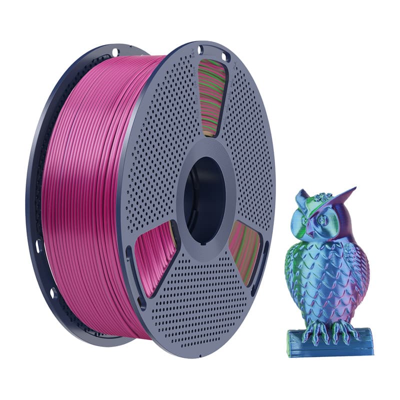 Sunlu PLA+ Silk Trobarvni Filamenti (modro-zeleno-vijolična) 2