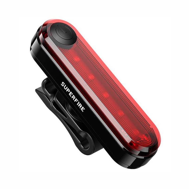 Superfire BTL01 zadnja kolesarska luč, USB, 230mAh 3