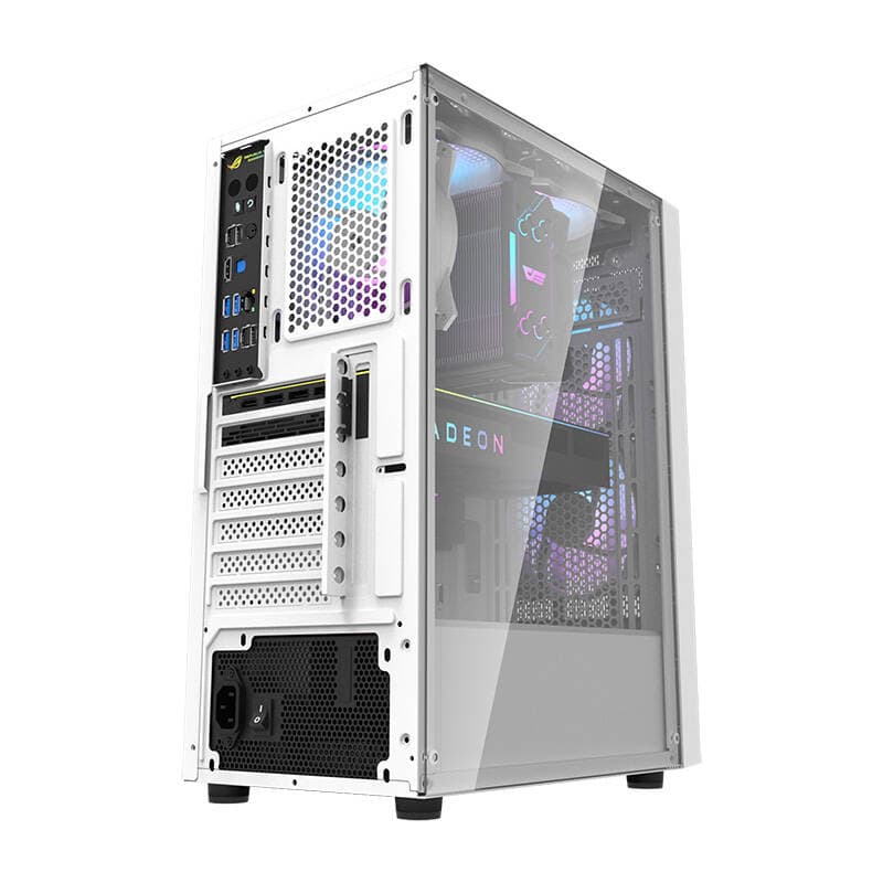 Računalniško ohišje Darkflash A290 (belo) + 3 RGB ventilatorji 6