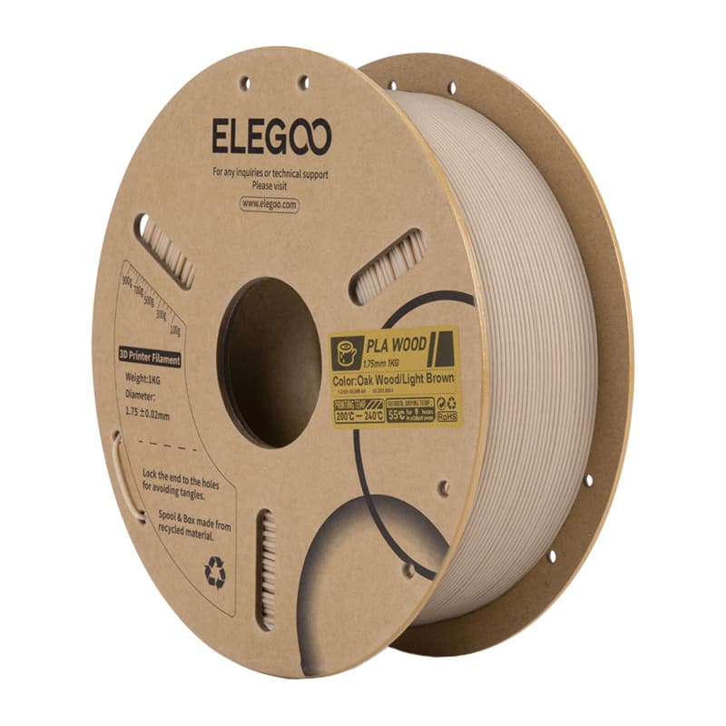 ELEGOO PLA Wood filament, svetli hrast, 1.75 mm