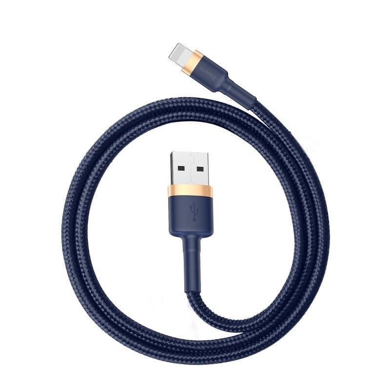 Baseus Cafule Lightning kabel, 1,5A, 2m (Zlat+Temno modra)