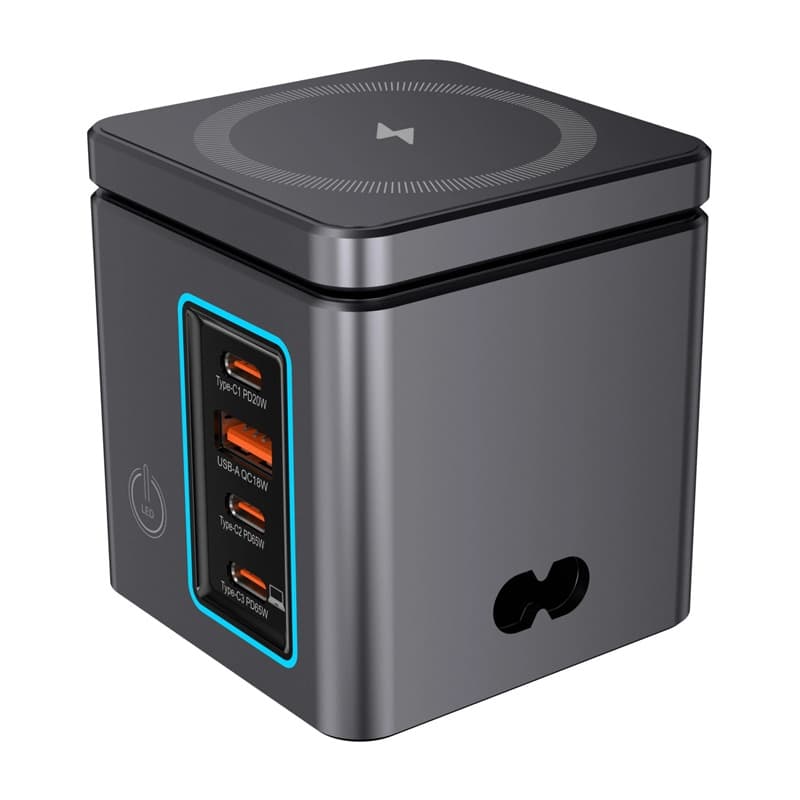 Omrežni polnilnik Blitzwolf BW-i113 GaN, 4 vrata (3xUSB-C, 1xUSB-A), 105W 2