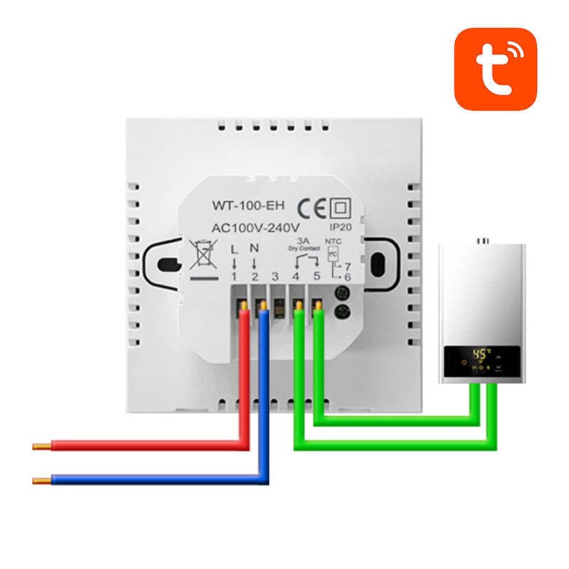 Avatto ZWT100 pametni termostat 3A ZigBee bojler za sanitarno vodo TUYA 4