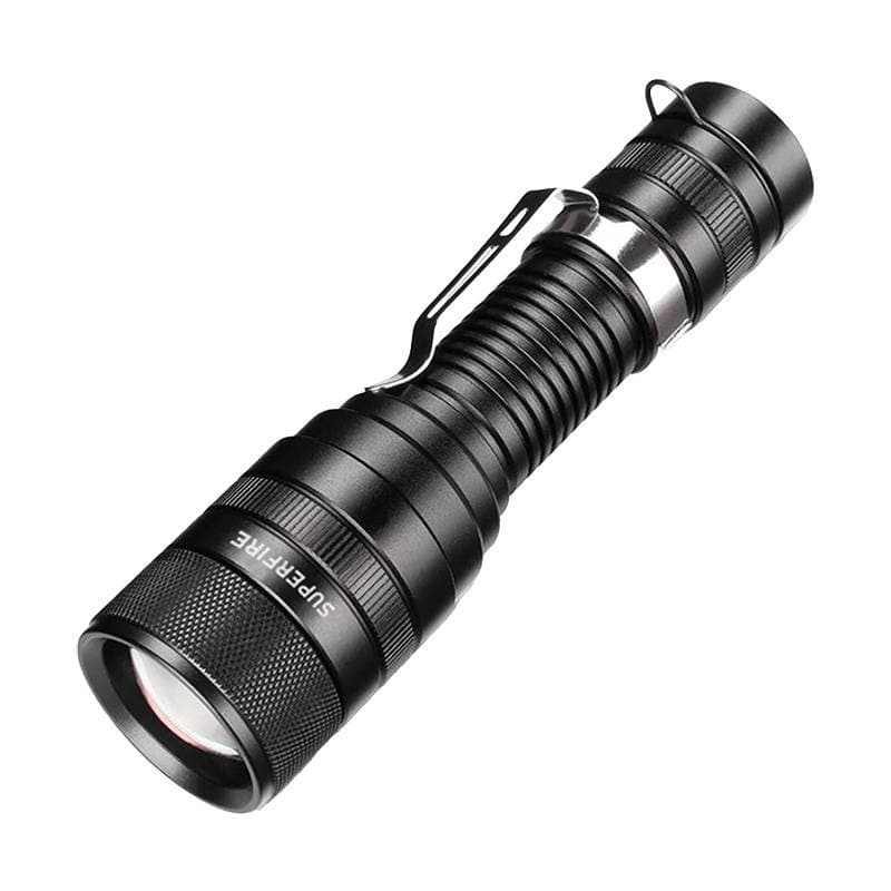 Superfire F5 svetilka, 1100lm, USB, spremenljiv fokus