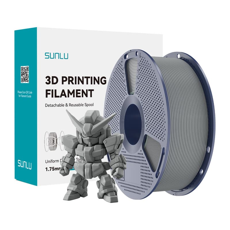 Sunlu PLA+ 2.0 filament, siva, 1.75 mm