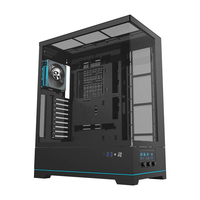 Računalniško ohišje Darkflash DY451L PRO (črno) + 1 ventilator 2