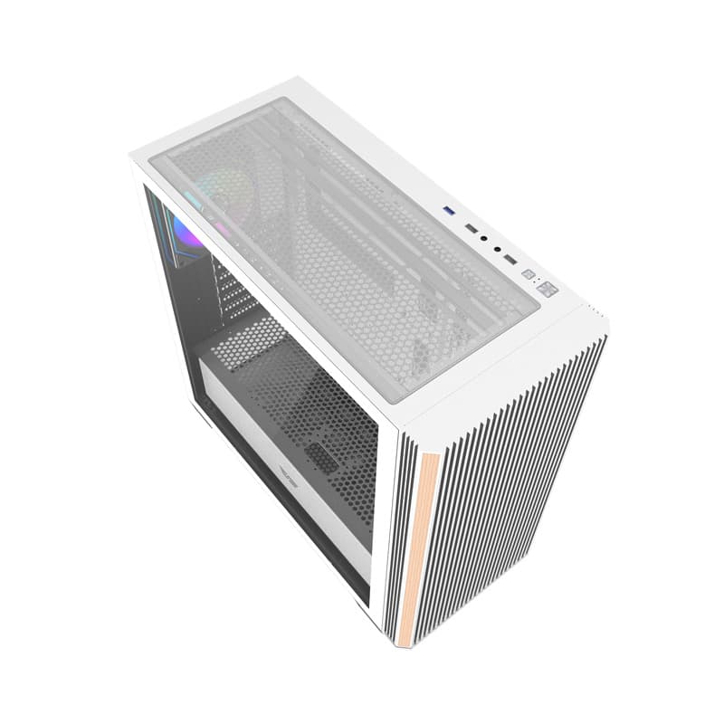 Darkflash DS900WS računalniško ohišje (belo) + 4 ARGB ventilatorji 6