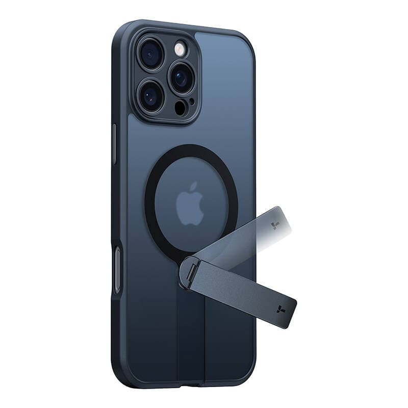 Torras Pstand Spin ovitek za iPhone 16 Pro (črn)