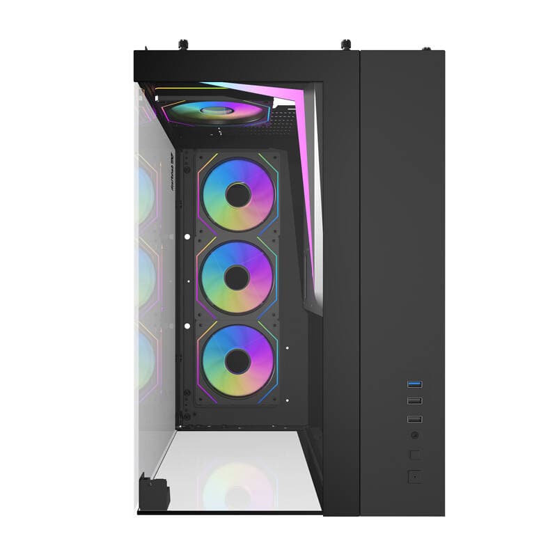 Ohišje za računalnik Darkflash TH285 (Črno) + 4 Ventilatorji 4