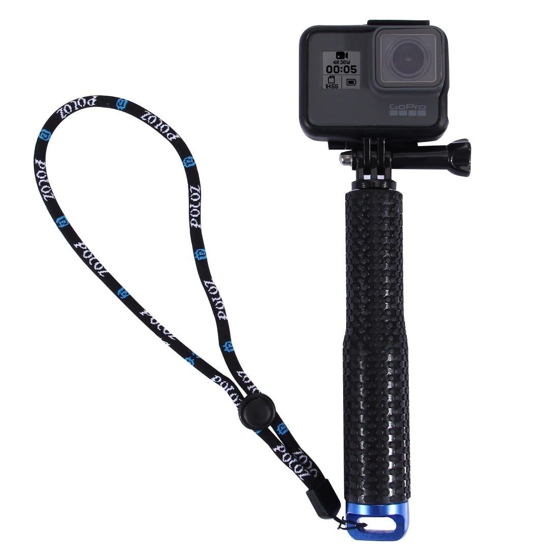 Selfie palica Puluz za akcijske kamere (DJI, GoPro, Insta360) - črna
