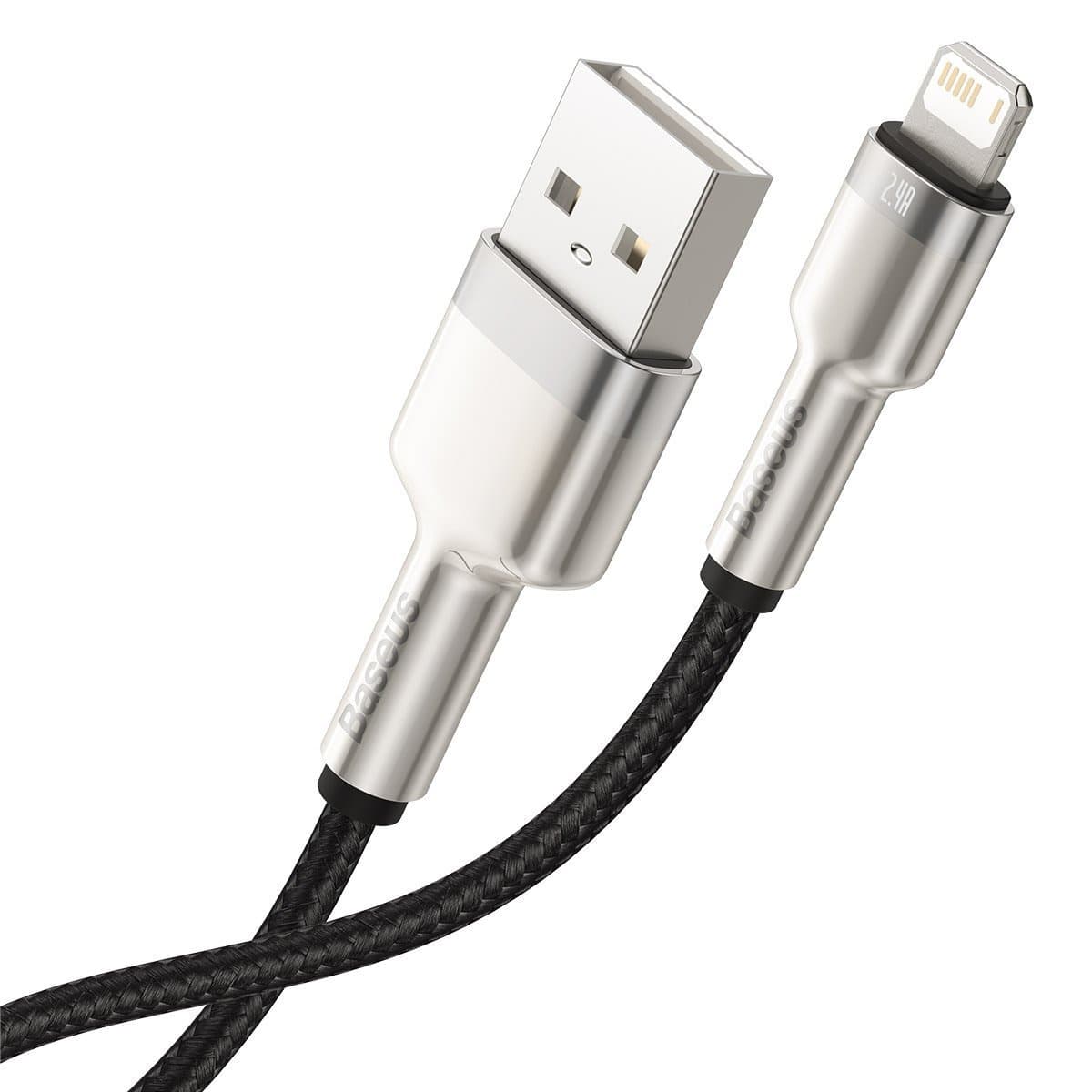 Baseus Cafule Kabel USB za Lightning, 2.4A, 1m (črn) 8