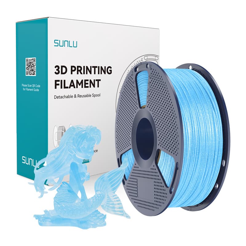 SUNLU PLA Twinkling filament, 1.75 mm, Sijajno modra