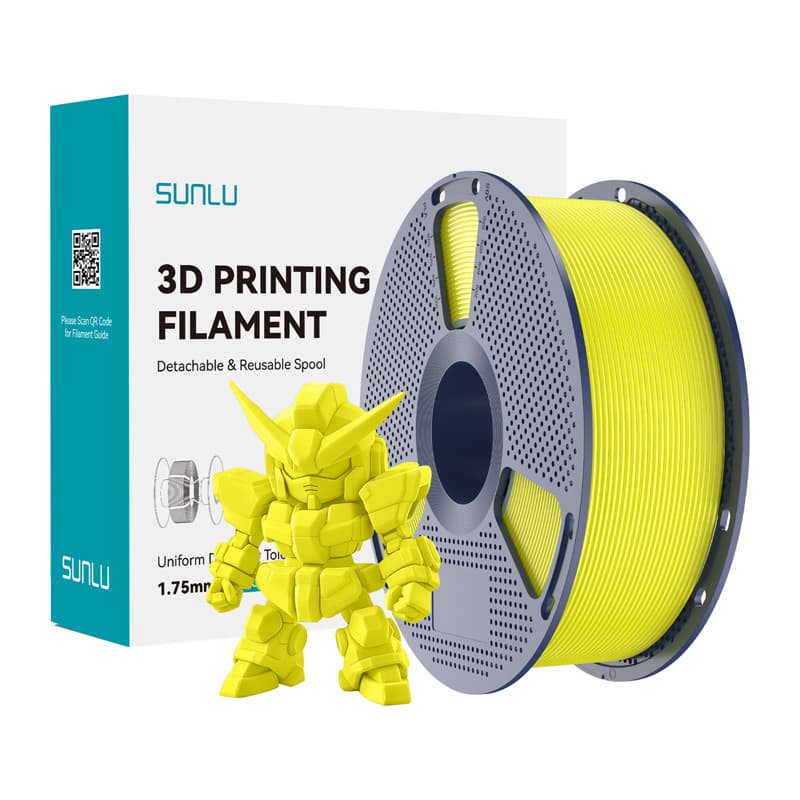 Sunlu PLA+ 2.0 filament, rumena, 1.75 mm