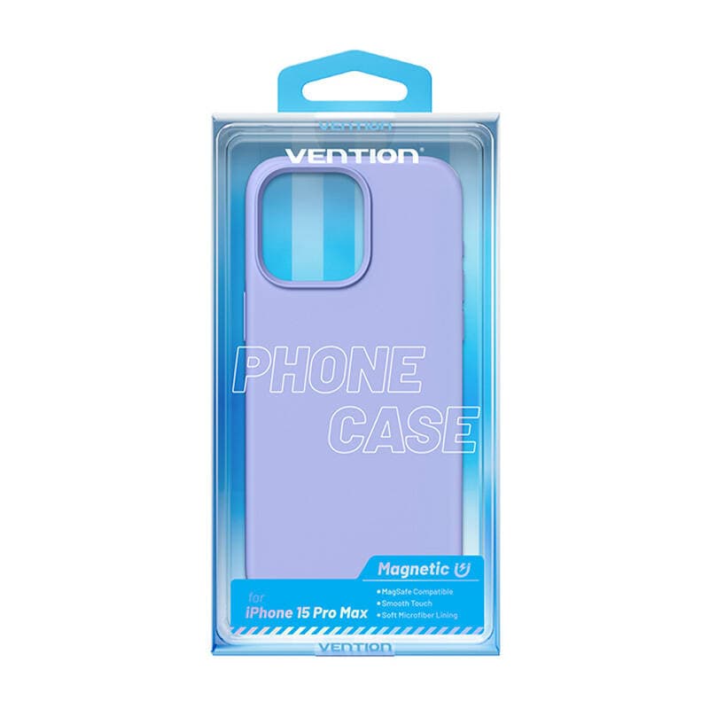Vention KUFV0-40 silikonski ovitek za iPhone 15 Pro Max (vijolična) 4
