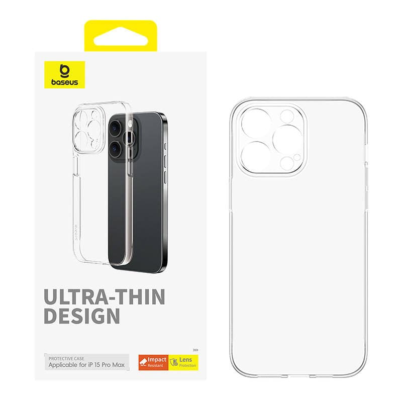 Baseus OS-Lucent Series prozoren ovitek za iPhone 15 Pro Max 3