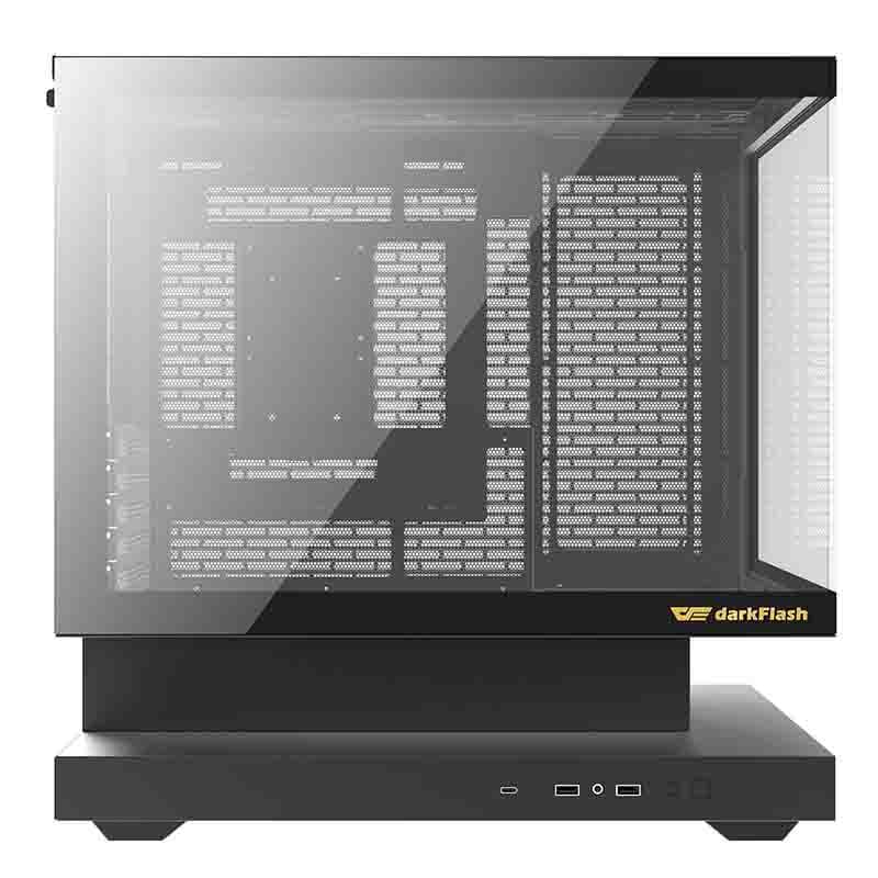 Ohišje za računalnik darkFlash F1, Midi Tower, črno + 6 ARGB ventilatorjev 2