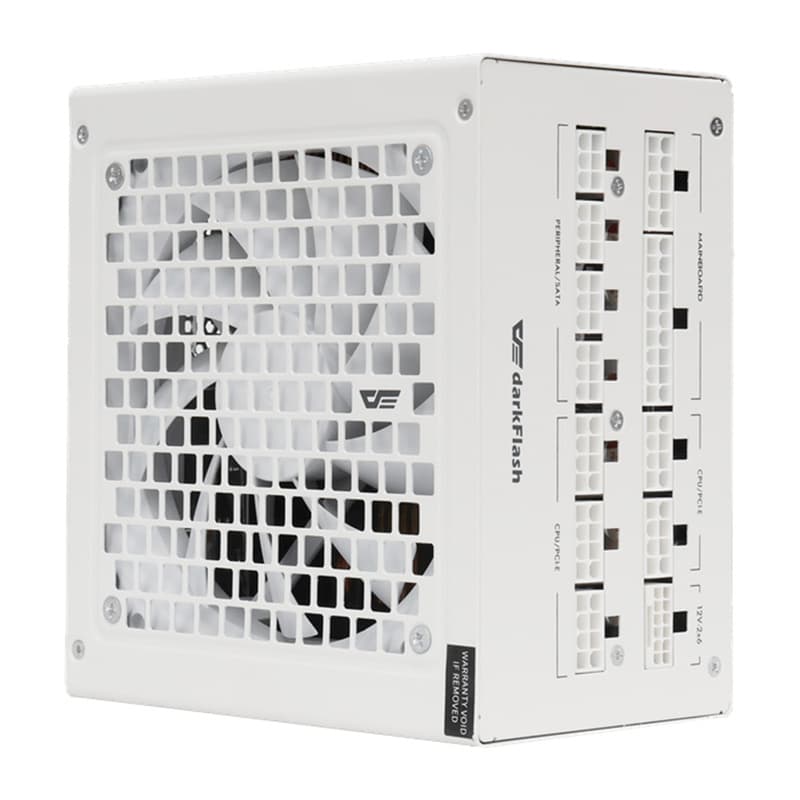 DarkFlash PMT1050 napajalnik, 1050 W, ATX 3.1, PCIe 5.1, bel