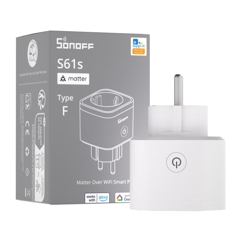 SONOFF S61S Smart vtičnica za zunanjo uporabo (Matter/Wi-Fi) 6