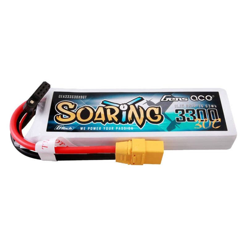 Gens ace G-Tech Soaring Lipo baterija 3300mAh, 11.1V, 30C z XT90