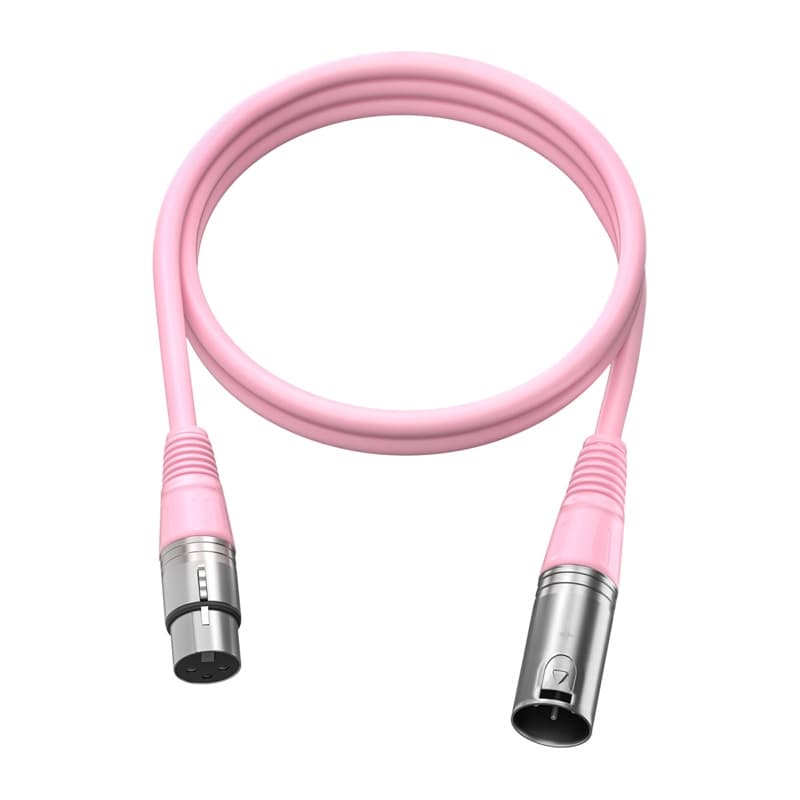 Fifine L9C XLR kabel, 180 cm, roza