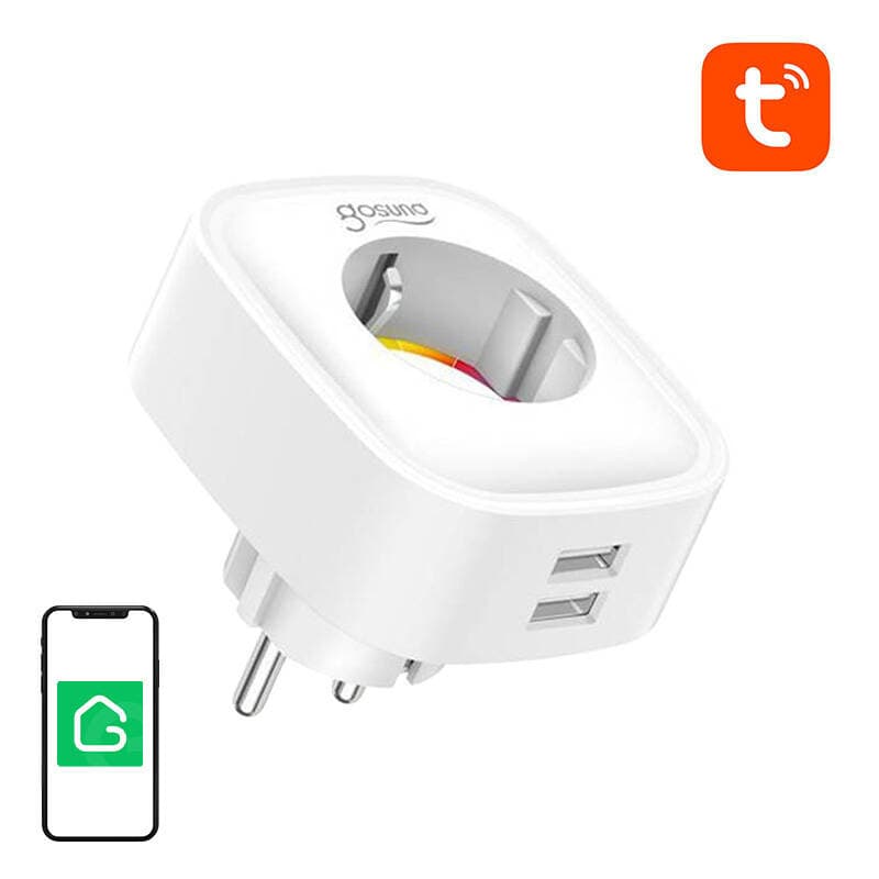 Pametni vtič WiFi Gosund SP112: 2xUSB, 16A, Tuya