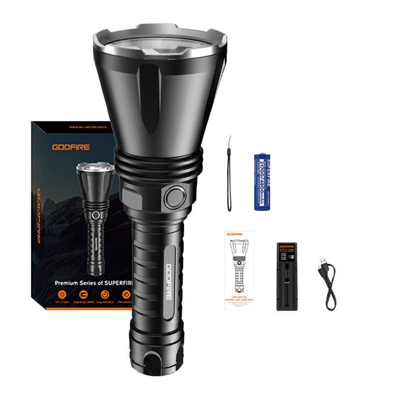 Superfire Godfire TF01 LED svetilka, 1371 lm, 1000m, 7h 2