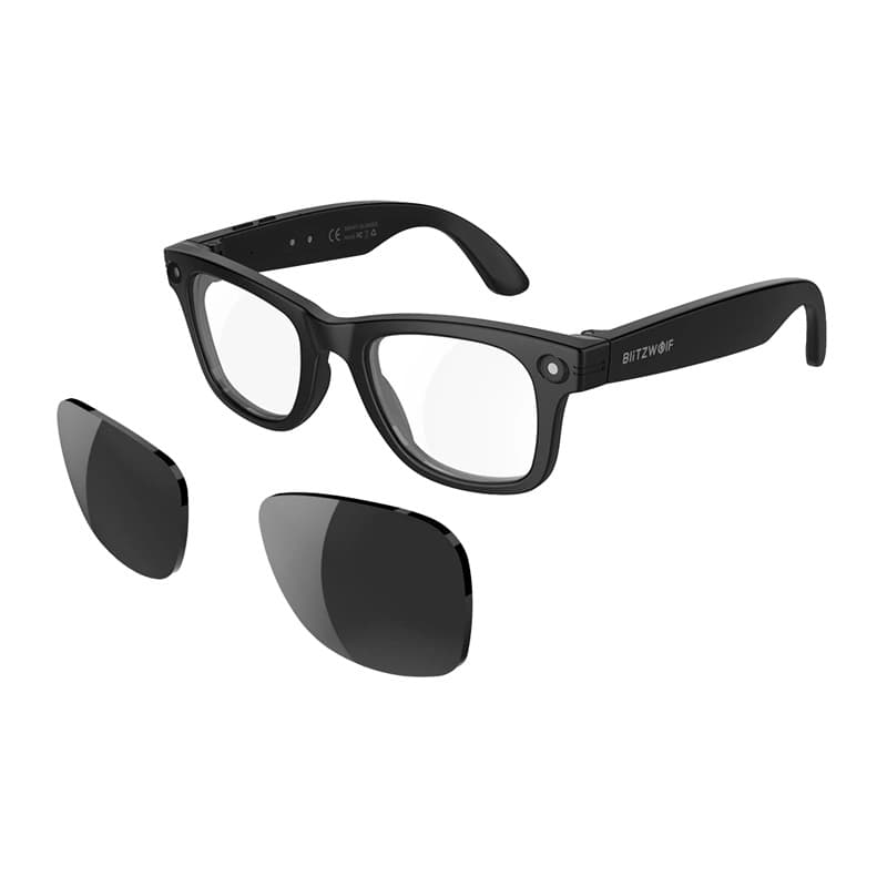 BlitzWolf BW-AG1 Pro AI pametna očala, UHD snemanje, izmenljiva stekla