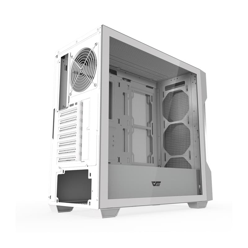 Darkflash DS900 Mesh računalniško ohišje brez ventilatorjev (Bela) 2