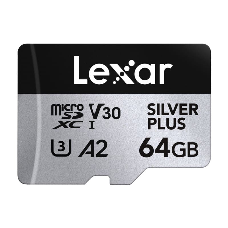 Lexar High-Performance Silver Plus microSDXC 64GB + adapter 2