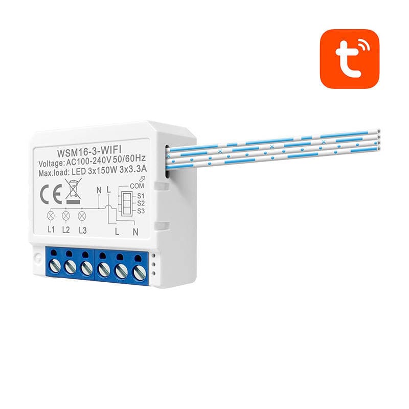 Pametni modul WiFi Avatto WSM16-W3 TUYA (3-kanalni) 2