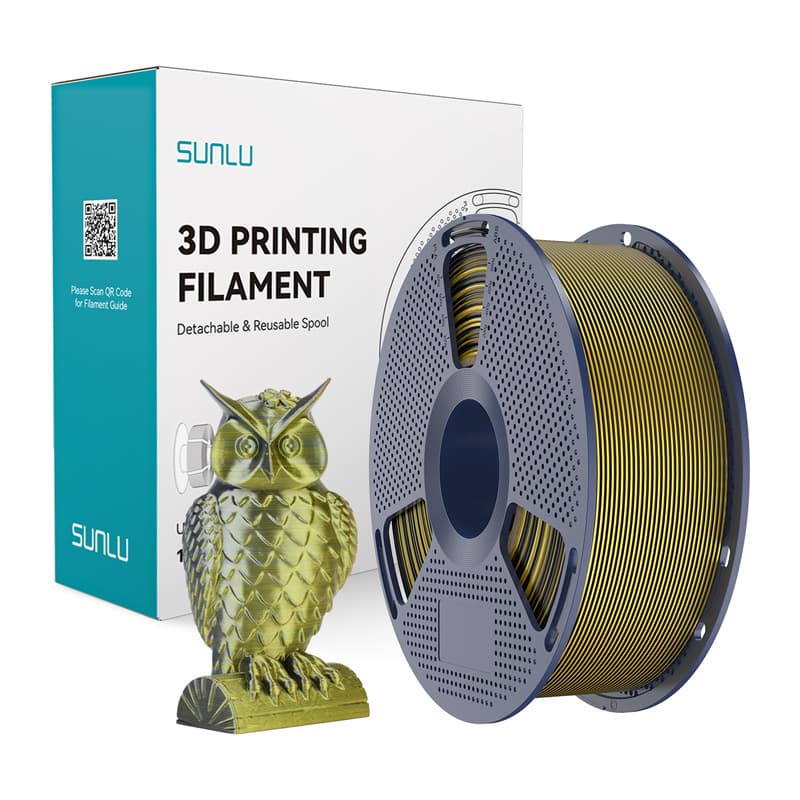 Sunlu PLA+ Silk Dvobarvni filament (črna in zlata)